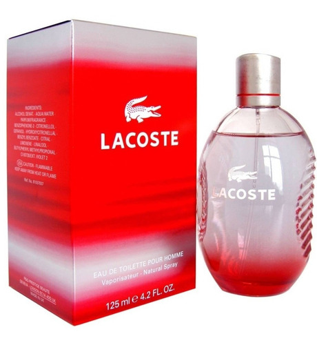 Lacoste Red 125 Ml Perfume Original / Devia Perfumes