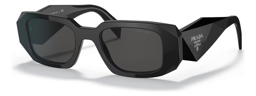 Lentes De Sol Prada Symbole Rectangular Shape Symbole Classic Black Silver Spr 17w 1ab-5s0