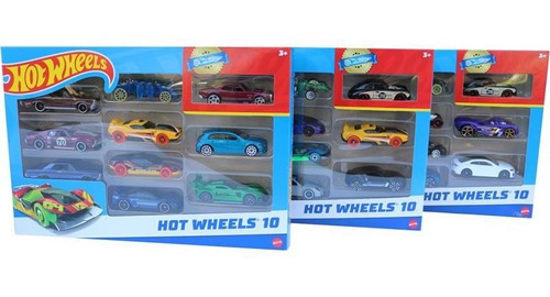 Hot Wheels C/10 Carrinhos Sortidos Sem Repetidos - Mattel