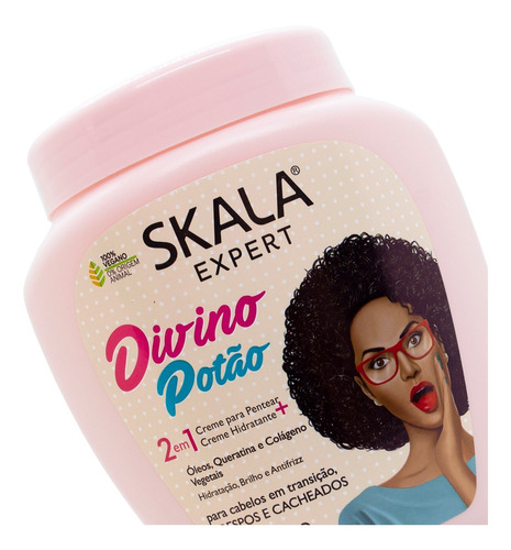 Skala Divino Potao Máscara Vegana Crema Peinar Rulos X 1kg