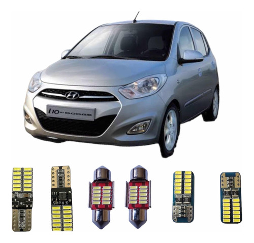 Kit Hyperled Canbus Hyundai Grand I10 Cuarto,placa,interior