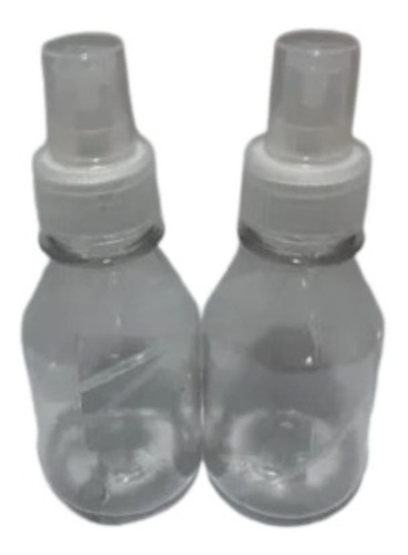 Botella De Plastico Transparente 125cc Con Atomizador X 50