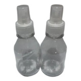 Botella De Plastico Transparente 125cc Con Atomizador X 10