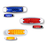 Plafon Lateral Tipo Peterbilt (1 Pieza) 12 Led Ambar  Rojo