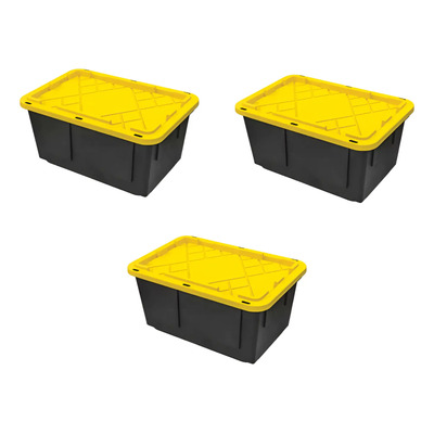 Pack De 3 Cajas De Almacenamiento Uso Rudo 102 Litros  | Envío gratis