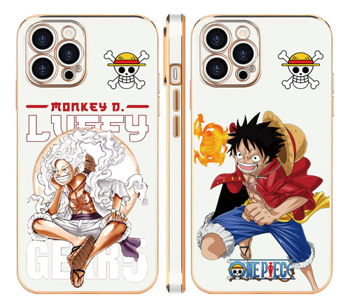 Nika Luffy One Piece Funda Para iPhone Funda 2pcs Opuw05