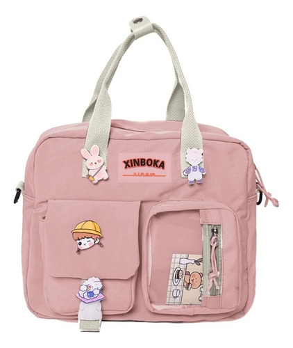 Bolso Bandolera Morral Kawaii Importado Con Accesorios