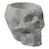 Molde Maceta Cráneo Poligonal Cemento N10 - Detta3d