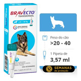 Bravecto Antipulgas/carrapatos 20 - 40kg Transdermal 3,57ml