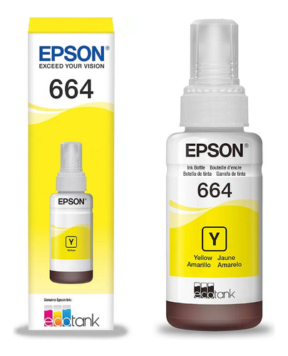 Refil Garrafa De Tinta T664 Epson L220 L1300 L395 L396 L355