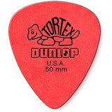 Púa De Guitarra Dunlop Tortex Standard, 50 Mm, Roja, Paquete