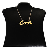 Collar Acero Dorado Carrie Mujer.