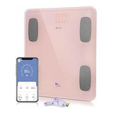 Bascula De Baño Inteligente Con Bluetooth - Himaly Color Rosa