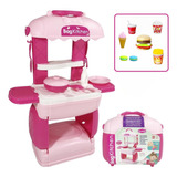 Cozinha Infantil + Comidinha De Brinquedo - Brinquedo Menina