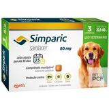 Combo Antipulga Simparic 80 Mg 20 A 40 Kg (c/ 3 Comprimidos)