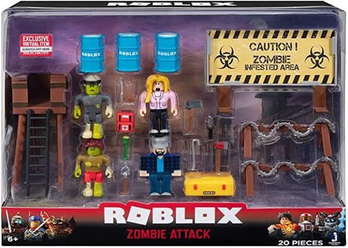 Roblox Zombie Attack Con Item Virtual Exclusivo Original 