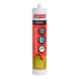 Sellador De Silicona Neutra Tacsa 280ml Blanco/transp