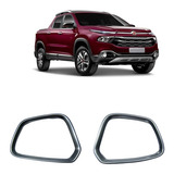 Par Moldura Aro Tela Auto Falante Fiat Toro Com Detalhe