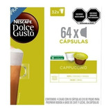 Cápsulas De Café Dolce Gusto Cappuccino. 64 Pzas. Rinde 32 T Sabor Cappccino