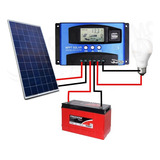 Controlador Solar De 60a Mppt Dual Usb Display Lcd