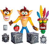 Crash Bandicoot Figura Articulada Con Luz Y Accesorios 