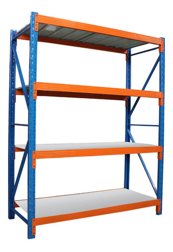 Estante Metálico Rack 200x200x60cm Sin Pernos 800kg