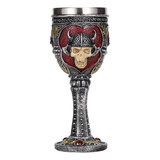 Copa Mug Decorativa Medieval Calavera Vikingo Coleccionable