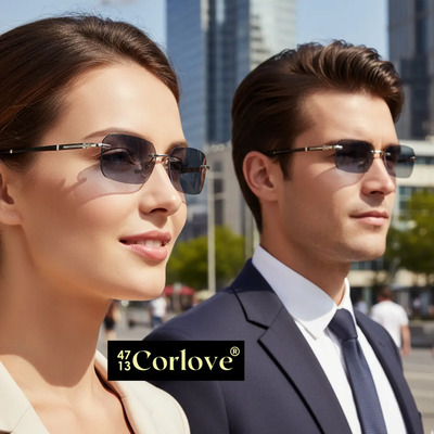 Lentes Fotocromáticos Anti Luz Azul para Computadora y Protección UV en Armazón Diamante Plateado | Meses sin interés