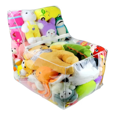 Funda Transparente Para Puff De Peluche Resistente
