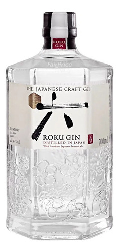 Gin Roku 700ml Importado Japonés Original Calidad
