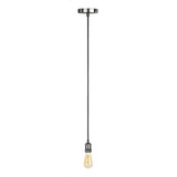 Lámpara Colgante Vintage Dekor Dl-1804 Foco Led 35w Incluido Color Negro