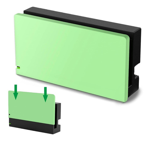 Cubierta Frontal Dock Para Nintendo Switch Antiarañazo Verde