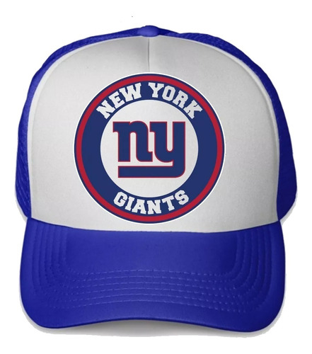 Gorra Nfl Personalizada New York Giants Trucker De Malla