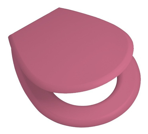 Asiento Inodoro Para Ferrum Pilar Color Rosa Mdf H Cr