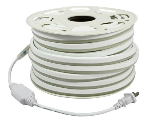 Manguera Neón 50m Luz Blanca Flexible C/ Regulador Marca Jwj