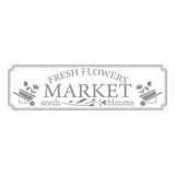 Stencil My Farm Fresh Flowers 8,4x28,5 Ste-393 Litoarte