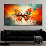 Cuadro Mariposa Artistico Canvas Elegante Sala 60x90 M9