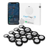 Faaftech Rastreador Faaftag Bluetooth 10 Chaveiros Preto