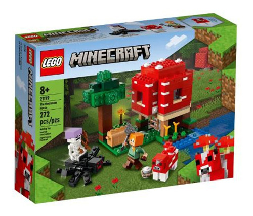 Lego Minecraft La Casa Champiñón 272 Piezas Art. 21179