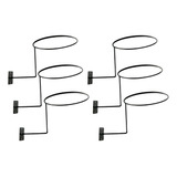 Soporte De Pared Para Casco De Metal, 6 Piezas