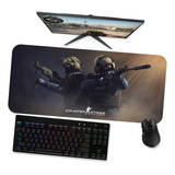 Mousepad Gamer Gigante Speed 90x40 - Csgo Ct Padrão