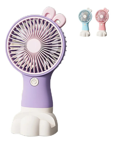 Mini Ventilador Portátil De Mano Recargable Soporte Teléfono | MercadoLibre