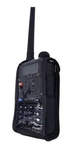 Radio Baofeng Uv 5r Walk Talk 5w Com Capa Couro De Proteção