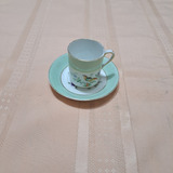 Taza Para Café Con Su Plato En Porcelana Inglesa 