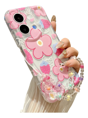 Funda Para Xiaomi Redmi Note Uso Rudo Diseño De Flores Rosas Con Cámara Protector + Correas
