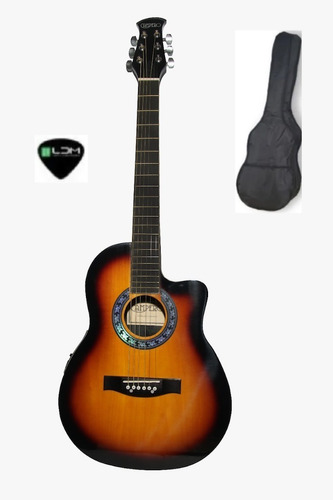Guitarra Electroacustica Camper Tipo Ovation Funda Regalo   