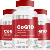 Kit 3 Potes Coenzima Q10 60 Cápsulas 100mg Coq10 Ubiquinona