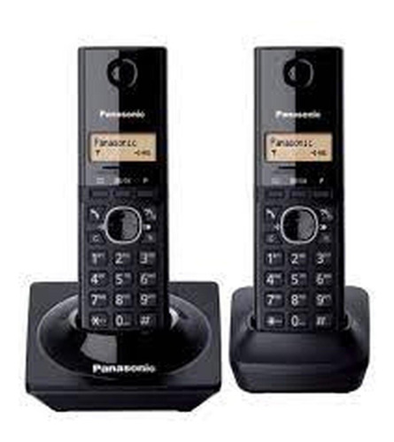Teléfono Panasonic Kx-tg1712 Inalámbrico  2 Piezas Negro