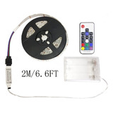 Tira A Pilas 5050 2m Impermeable Rgb 60 Leds 5v Con