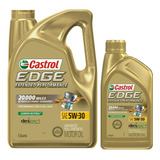 Aceite Sintetico Castrol Edge 5w30 Extended 4.73 Lt + 946 Ml
